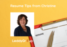 Resume Tips from Christine